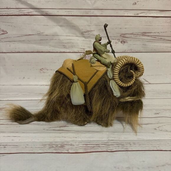 1998 Star Wars Power of the Force Bantha with Tusken Raider & Gaffi Stick Hasbro - Picture 3 of 11